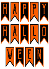 Halloween Banner Flags