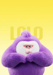 Cute purple gorilla