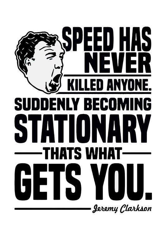 Jeremy Clarkson quote white background