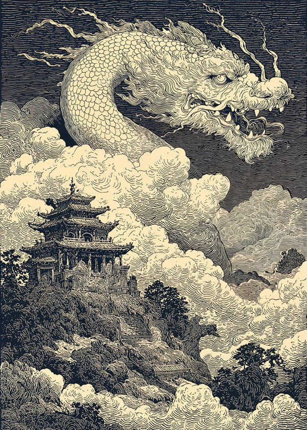 Dragon Above the Temple