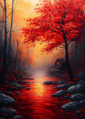 Autumn's Fiery Embrace