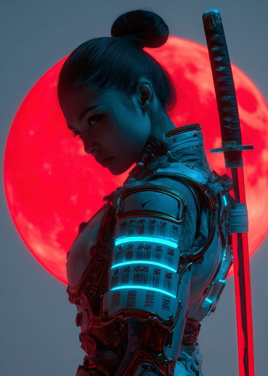 Samurai Girl Blood Moon