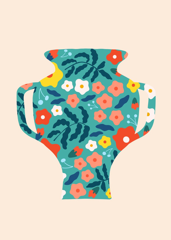 Floral Pattern Vase