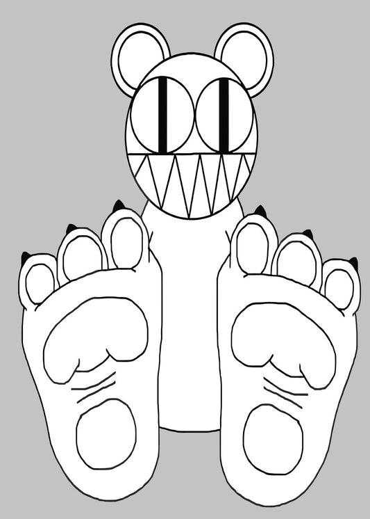 Radiohead Bear with Paws