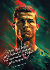 Cristiano Ronaldo Art Quote