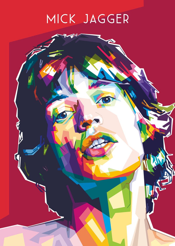 Mick Jagger WPAP Popart, the Rolling Stones