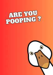 Goose Are you pooping
