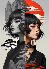  girl Monochrome and Color