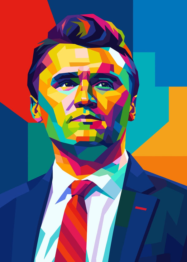 WPAP Charlie Kirk Modern Art