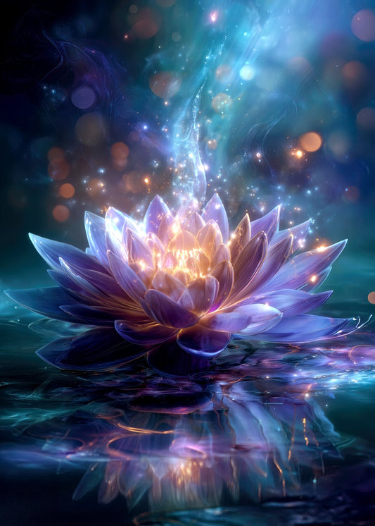 Blooming Glowing Lotus