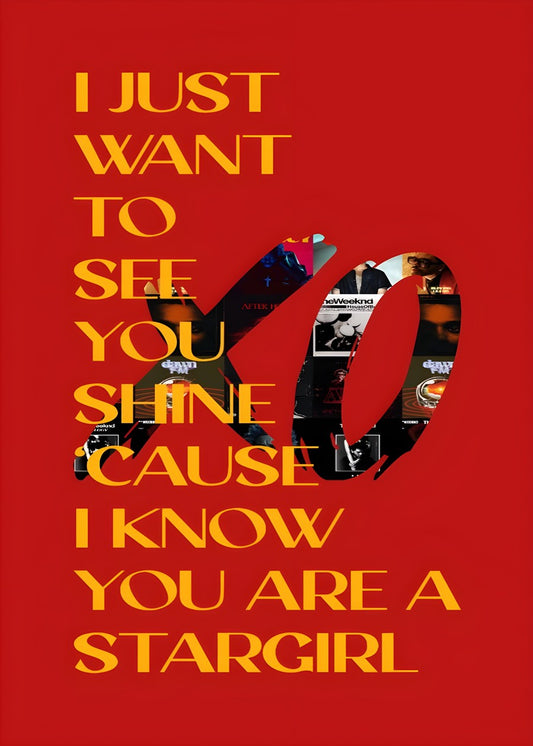 XO Stargirl Lyric Art