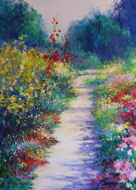 Impressionism Painting Garden, Cloude Monet