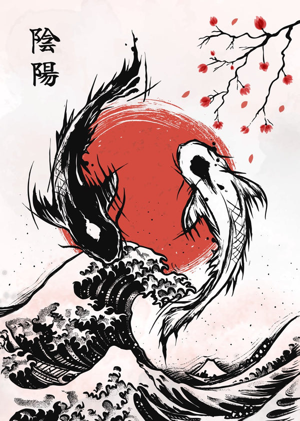 Koi Fish Great Wave