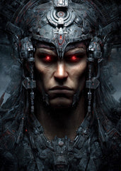 Futuristic Warrior Red Eyes