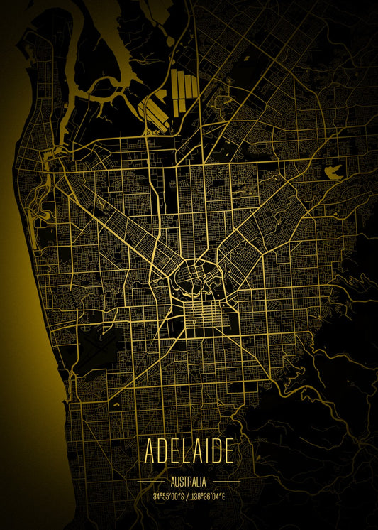 Adelaide Lights City Map