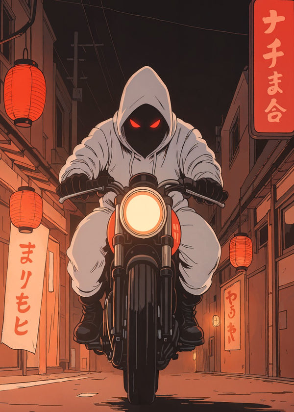 Motorcycle Rider in Japan