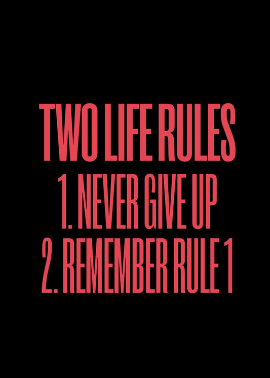 Rules for life 