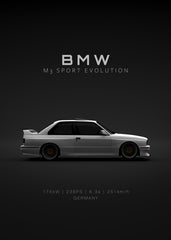 BMW M3 E30 Evo 3 White - Specs