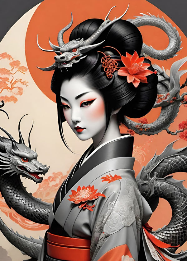 Japanese Geisha art