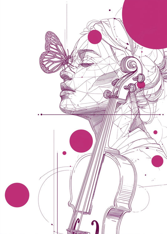 Woman and pink circle shades