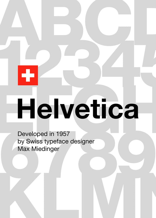Helvetica font, 1957