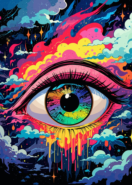 cosmic psychedelic eye
