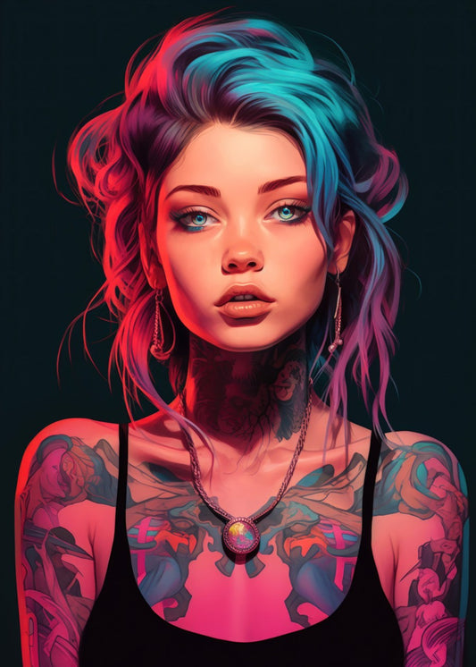 Cute Tattoo Girl