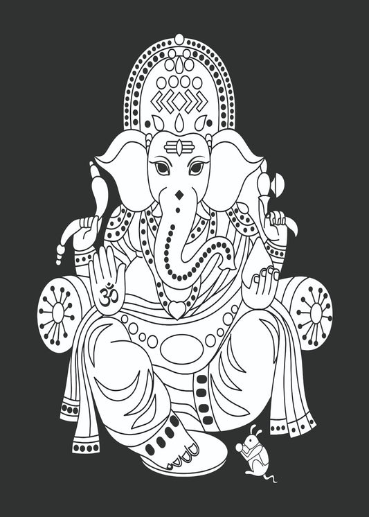 Traditional Ganesha Hindu Art