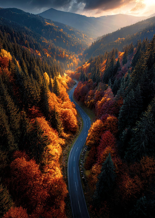 Autumn Mountain Road