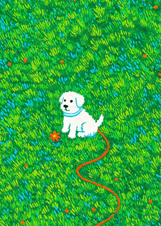 Pup in the Tall Grass