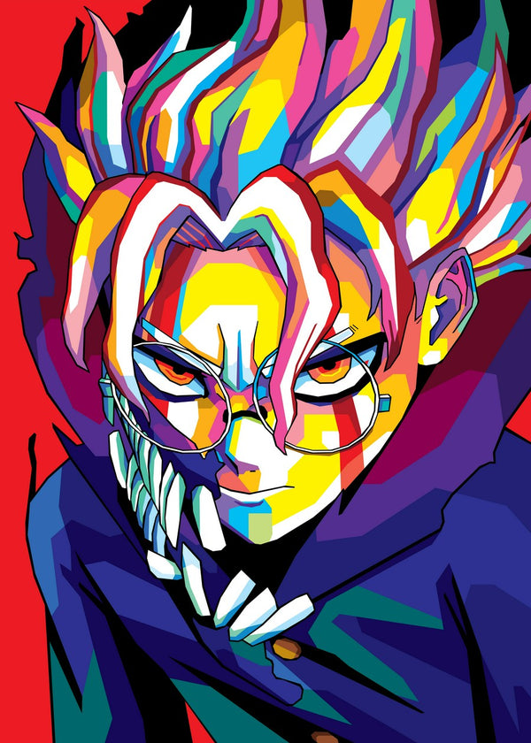 Okarun Dandadan in WPAP Style