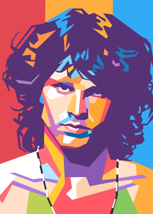 Jim Morrison pop art portrait