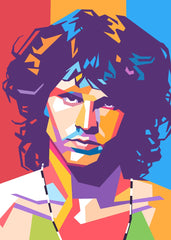 Jim Morrison pop art portrait