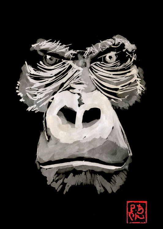 Angry gorilla