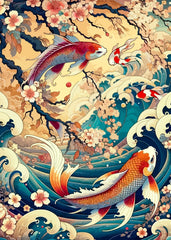 Japanese koi fish