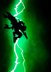 Deku Silhouette Lightning, My Hero Academia