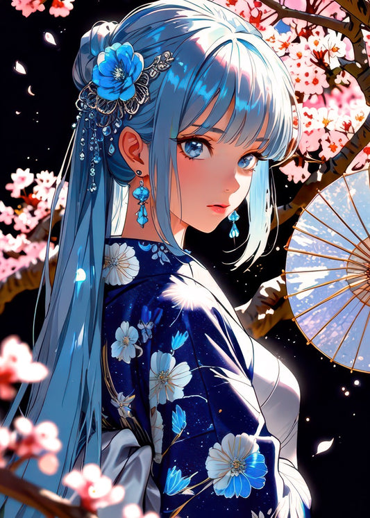 Girl Wearing Kimono
