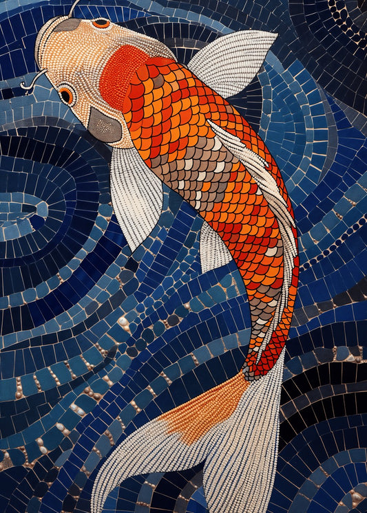 A colorful koi fish