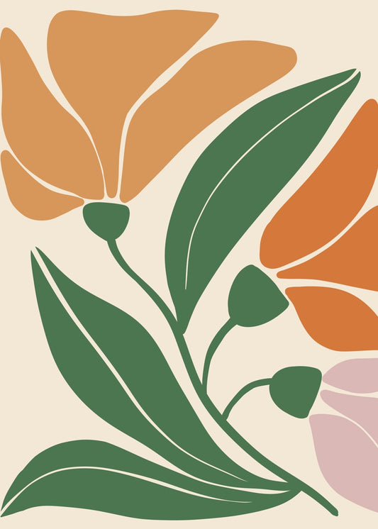 Soft Boho Floral Stems