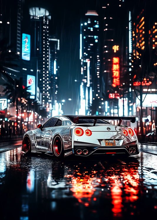 Chrome GTR Night City