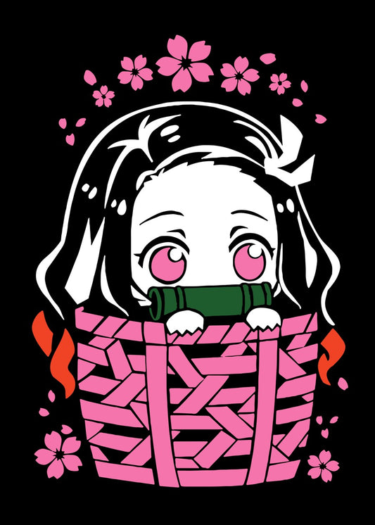 Nezuko Chibi in Basket