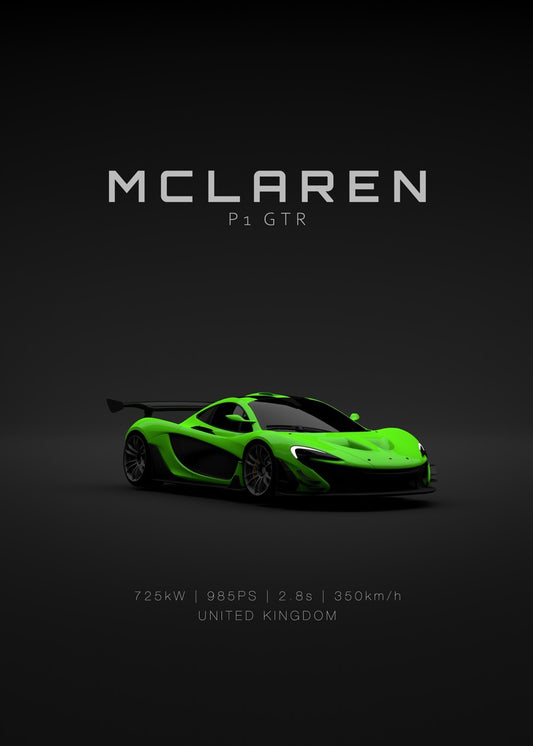 McLaren P1 GTR - Green Specs