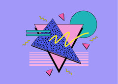 90s Purple Memphis Pattern