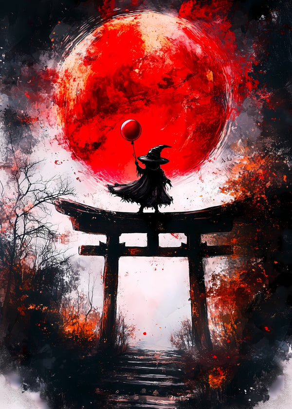 Witch's Mystical Red Moon