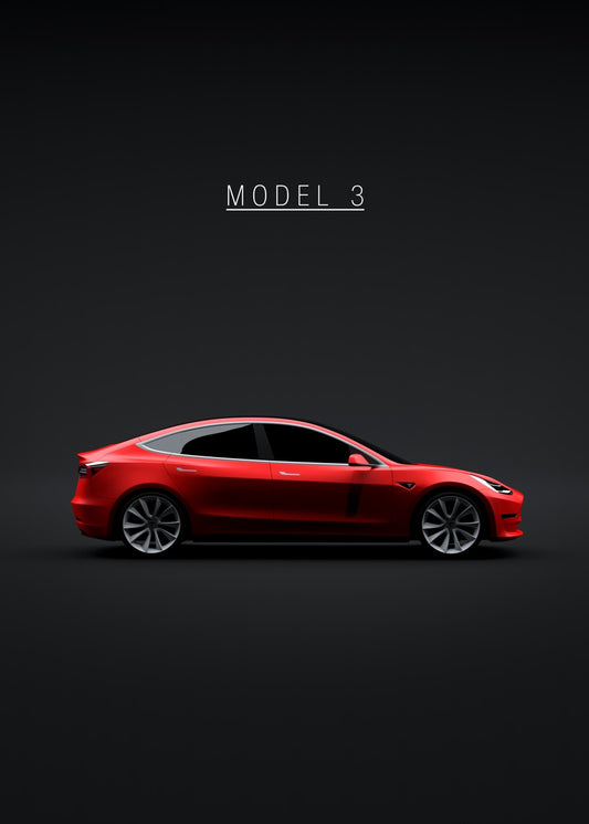 Tesla Model 3 2018 Red