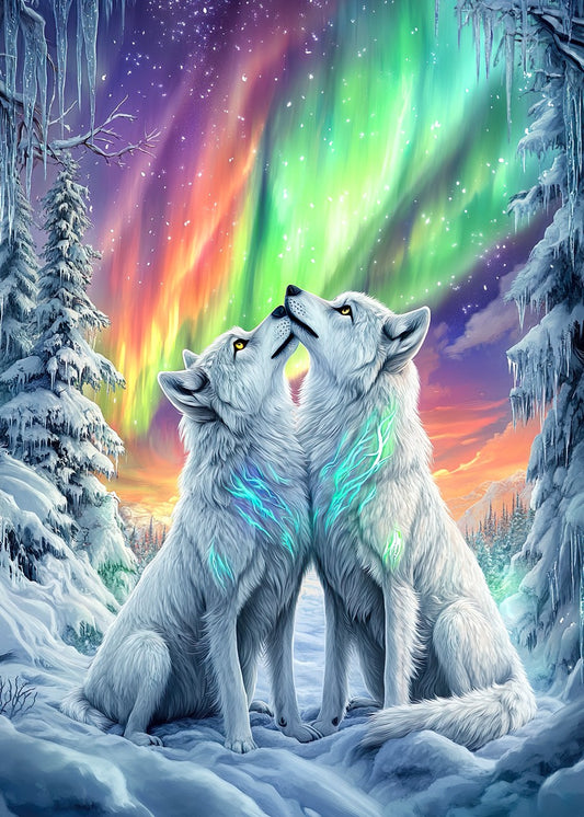 Northern Lights Wolfs
