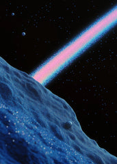 Neon Asteroid Comet