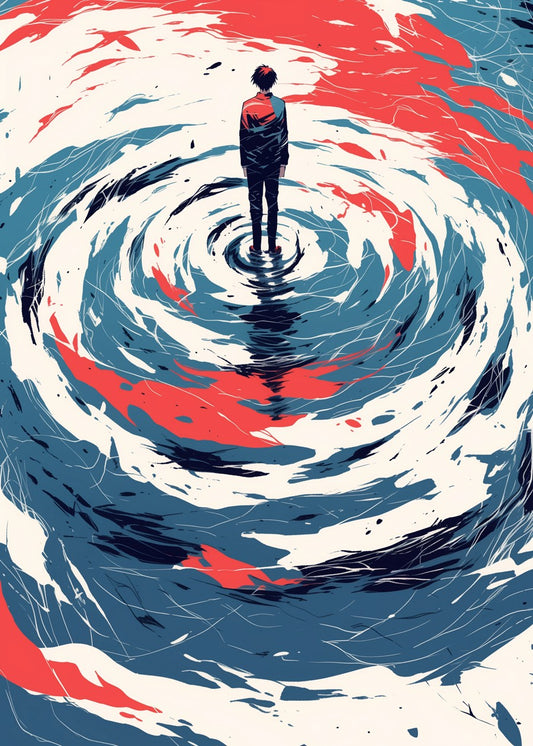 Abstract Figure in Swirling