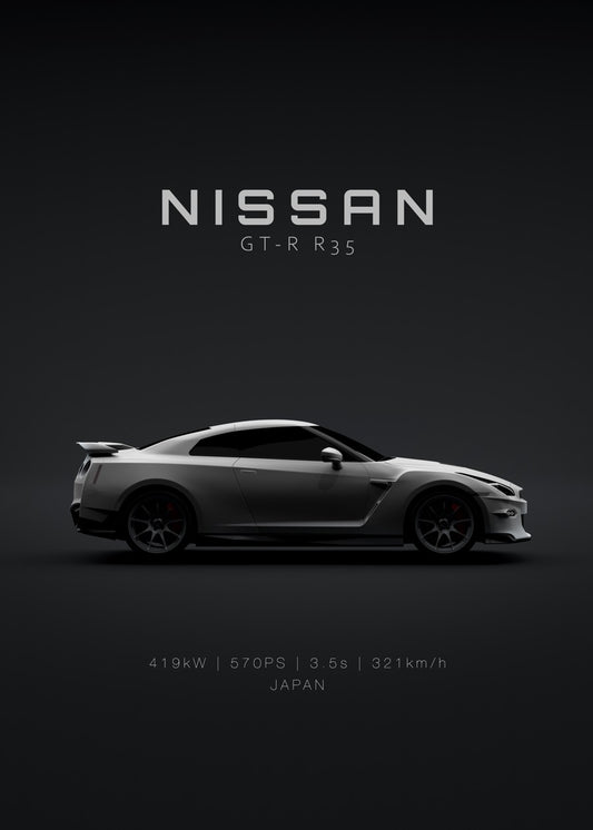 Nissan GT-R 2024 White