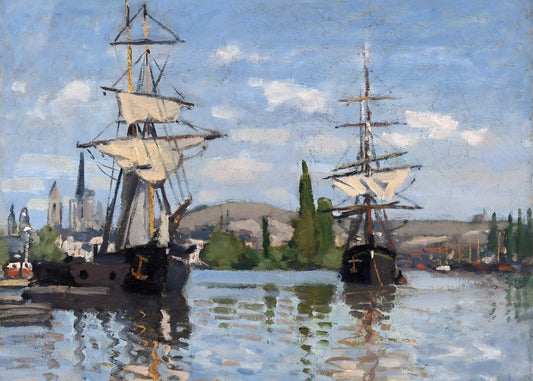 Ships Riding on the Seine at Rouen